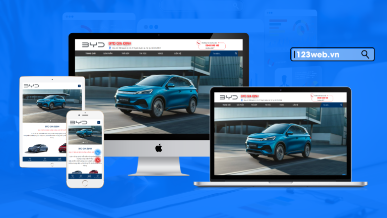 giao diện website byd 418