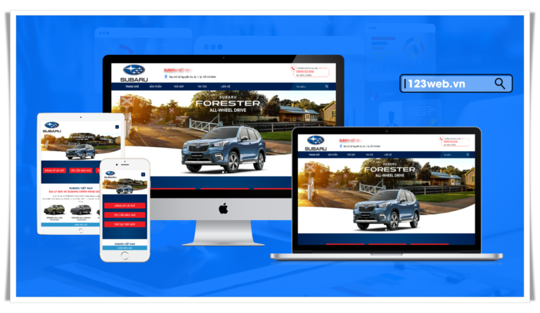 giao diện website subaru 277