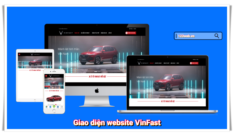 giao diện website vinfast 207